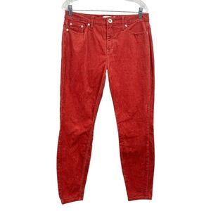 Vineyard Vines Womens Corduroy High Rise Skinny Stretch 5 Pocket Rust Size 30*